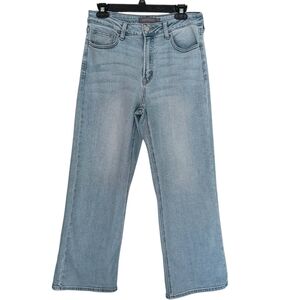 Just USA Jeans Women's Size 28/6 Light Blue Denim Stretch‎ Wide Leg Barrel